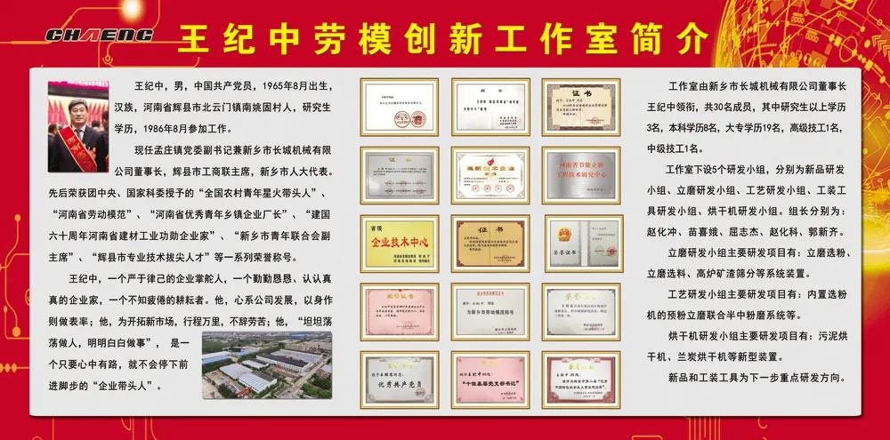 王紀(jì)中勞模創(chuàng)新工作室簡介